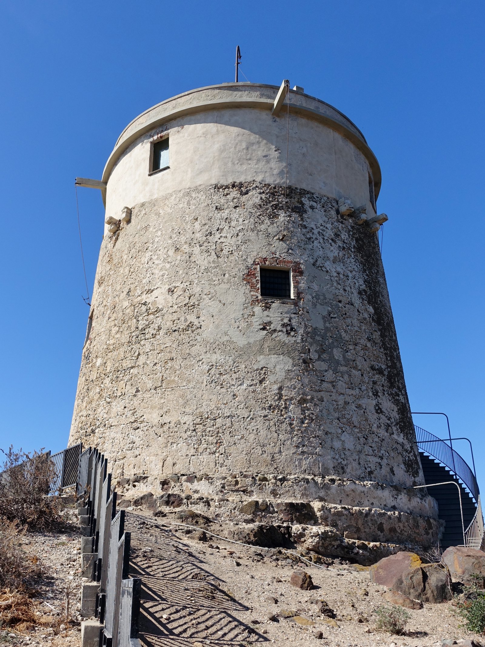 Torre del Coltellazzo Spanish tower overlooking the promontory of Nora